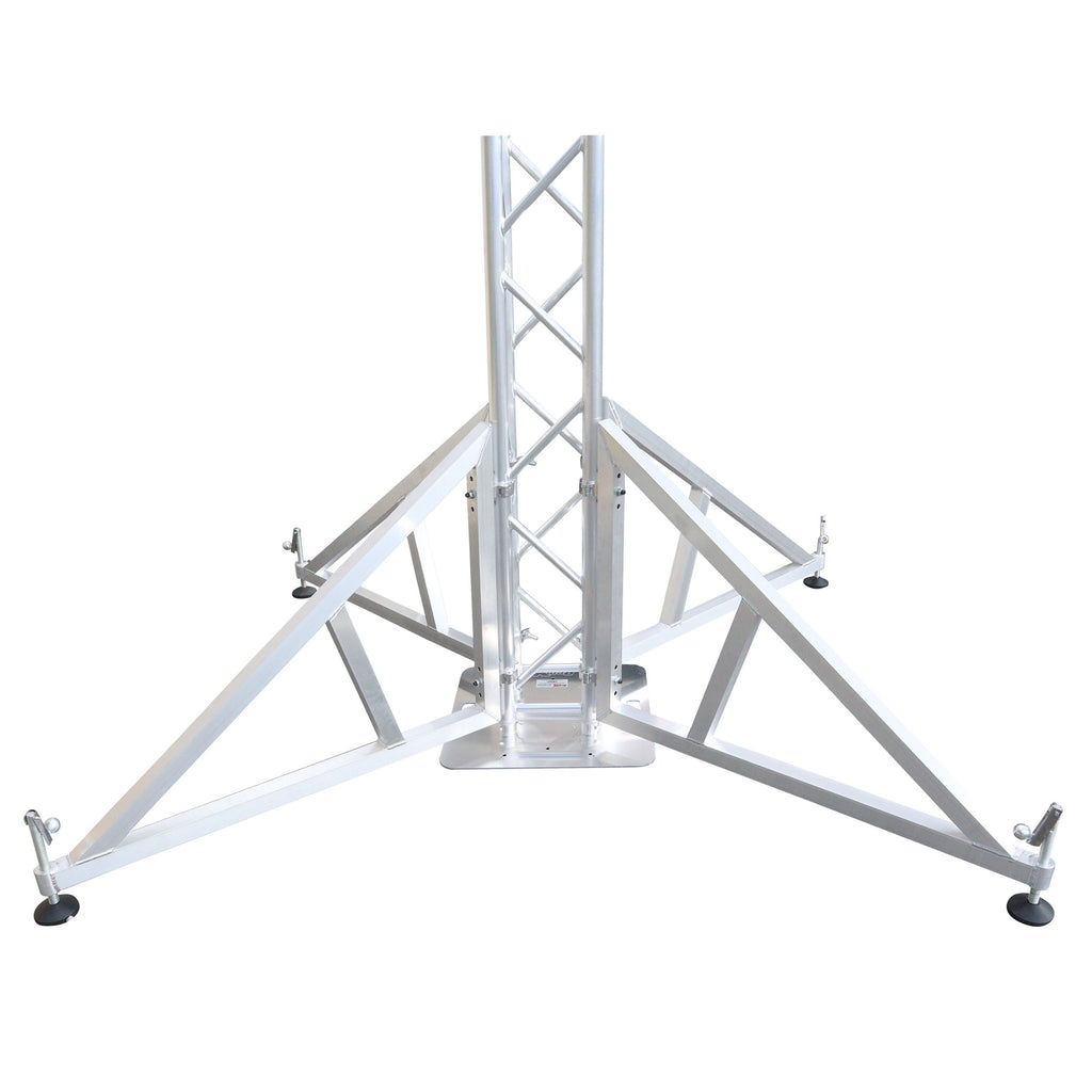 Pair of Vertical truss towers outrigger Leg Stabilizers with 2 clamps for F34 and 12" Bolted Truss 2" Pipe Diameter
