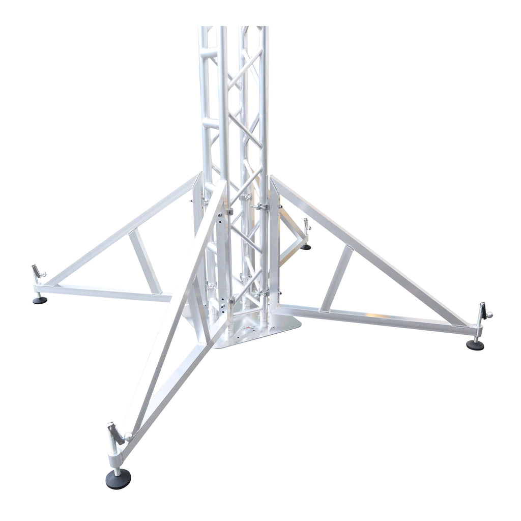 Pair of Vertical truss towers outrigger Leg Stabilizers with 2 clamps for F34 and 12" Bolted Truss 2" Pipe Diameter