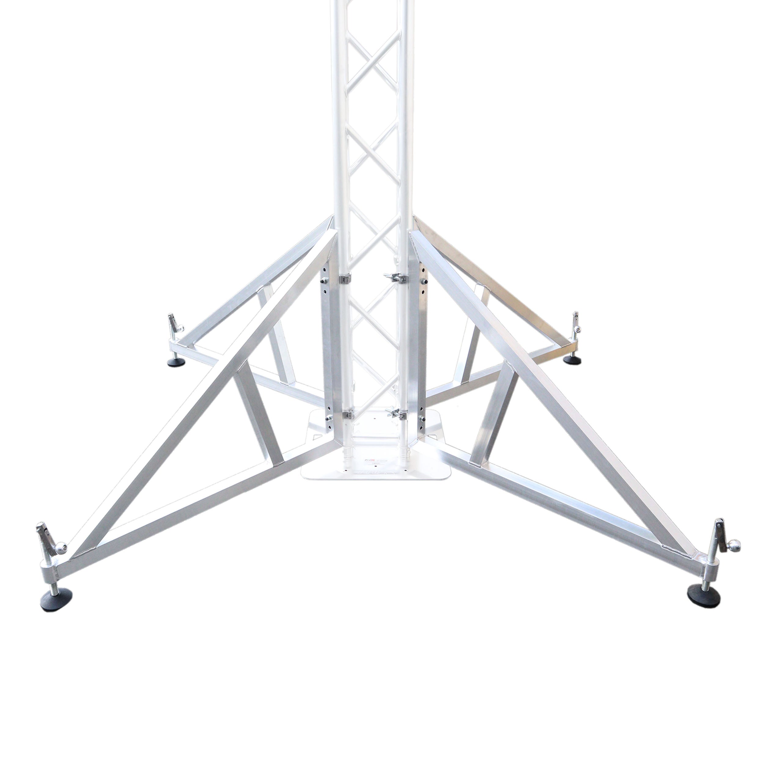 Pair of Vertical truss towers outrigger Leg Stabilizers with 2 clamps for F34 and 12" Bolted Truss 2" Pipe Diameter