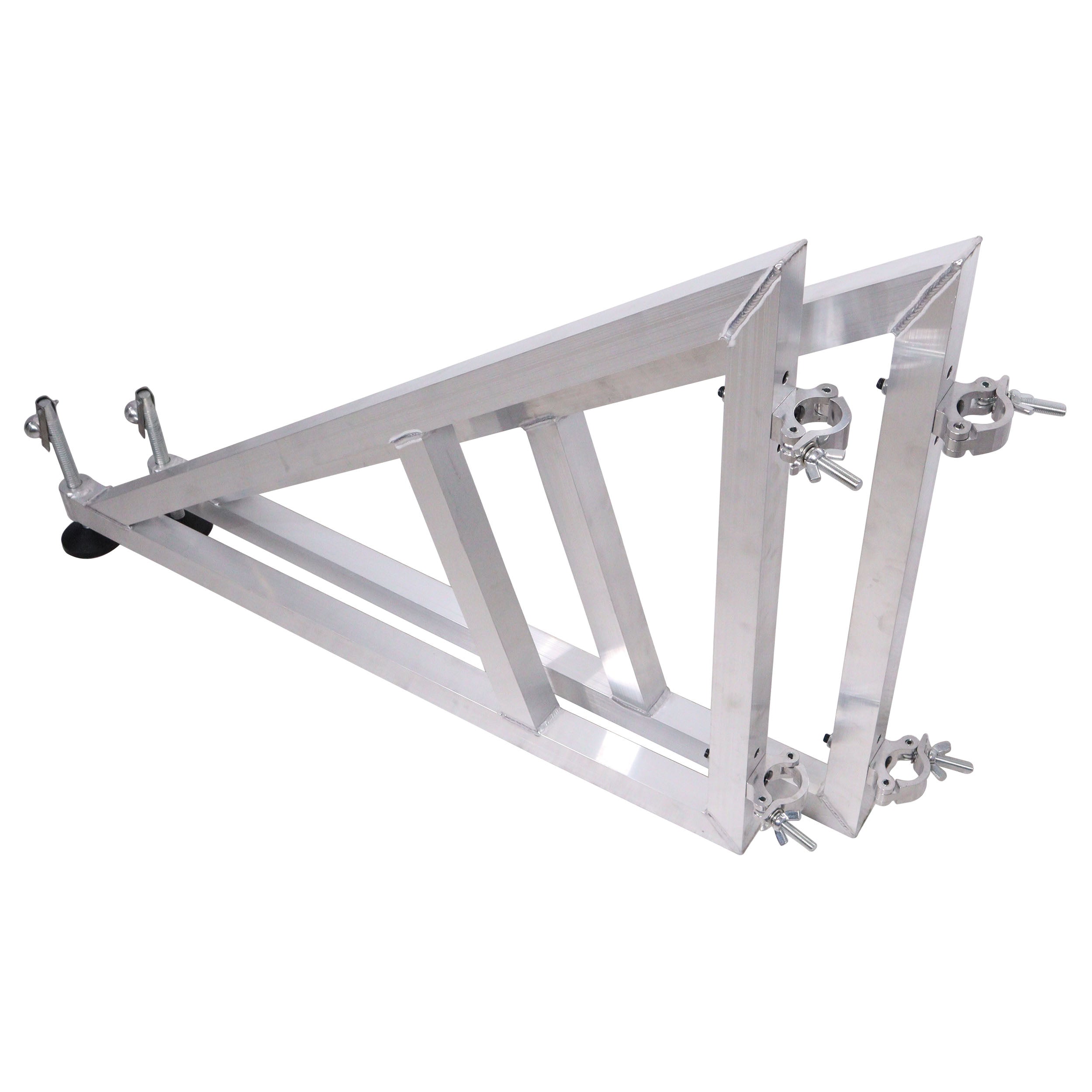 Pair of Vertical truss towers outrigger Leg Stabilizers with 2 clamps for F34 and 12" Bolted Truss 2" Pipe Diameter