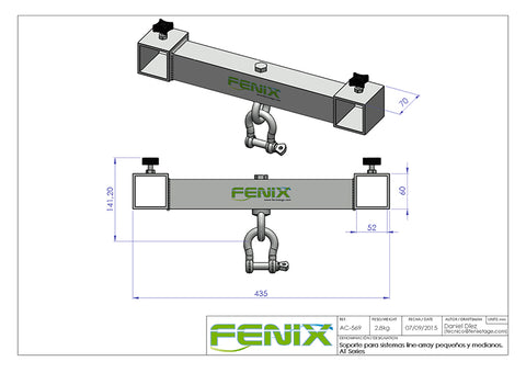 Stand for Fenix XT-AT06 Line Arrays systems