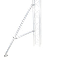 Truss Post Outrigger Brace and Lower Support Bar with Hinged Rubber Feet
