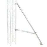 Truss Post Outrigger Brace and Lower Support Bar with Hinged Rubber Feet