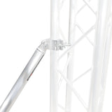 Truss Post Outrigger Brace and Lower Support Bar with Hinged Rubber Feet