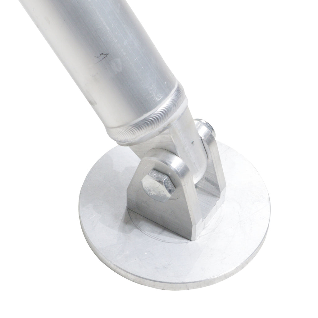 Truss Post Outrigger Brace and Lower Support Bar with Hinged Rubber Feet