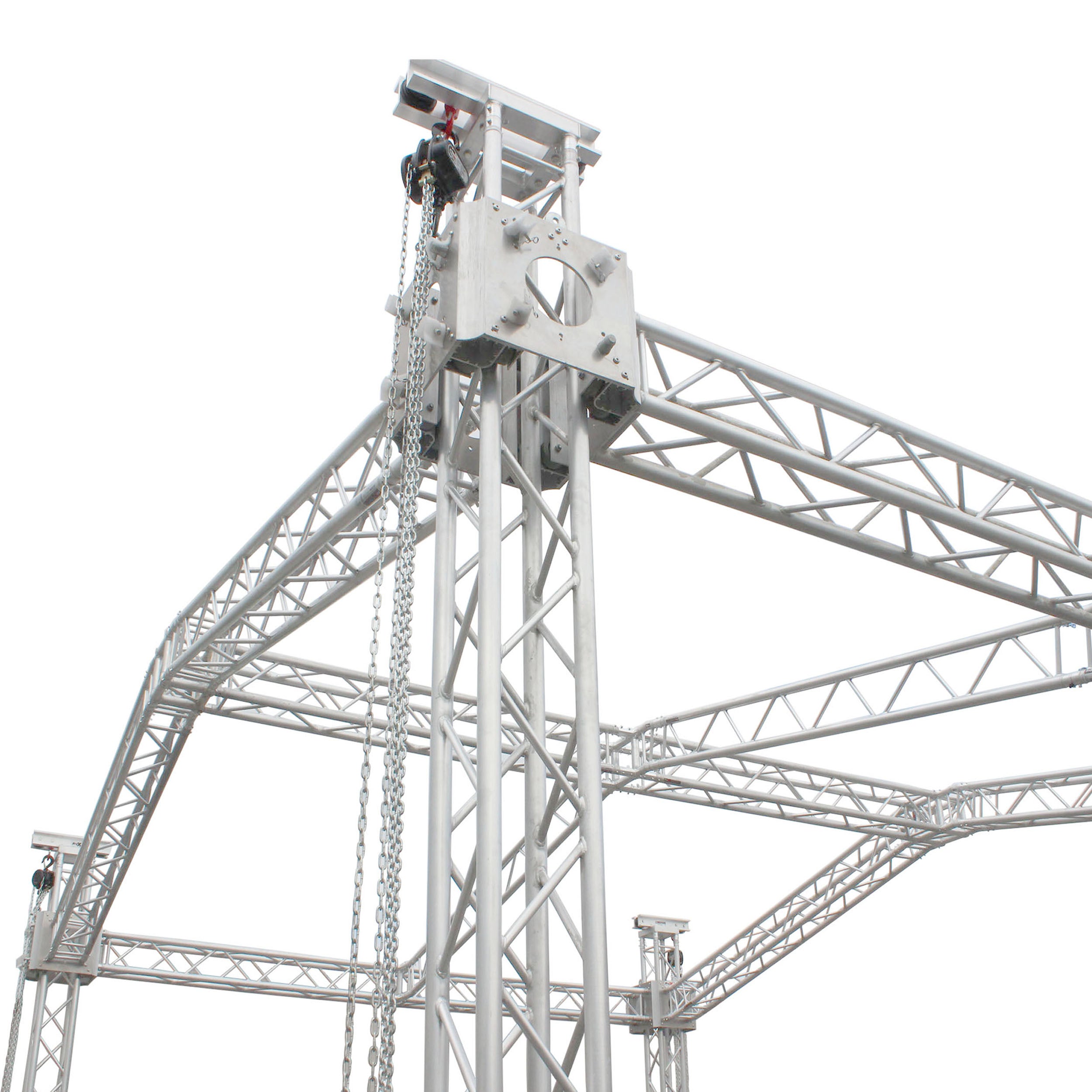 Ground Support Sleeve Block 4 way corner for F34 Truss Segment Systems for roof system Structure Hoists Applications