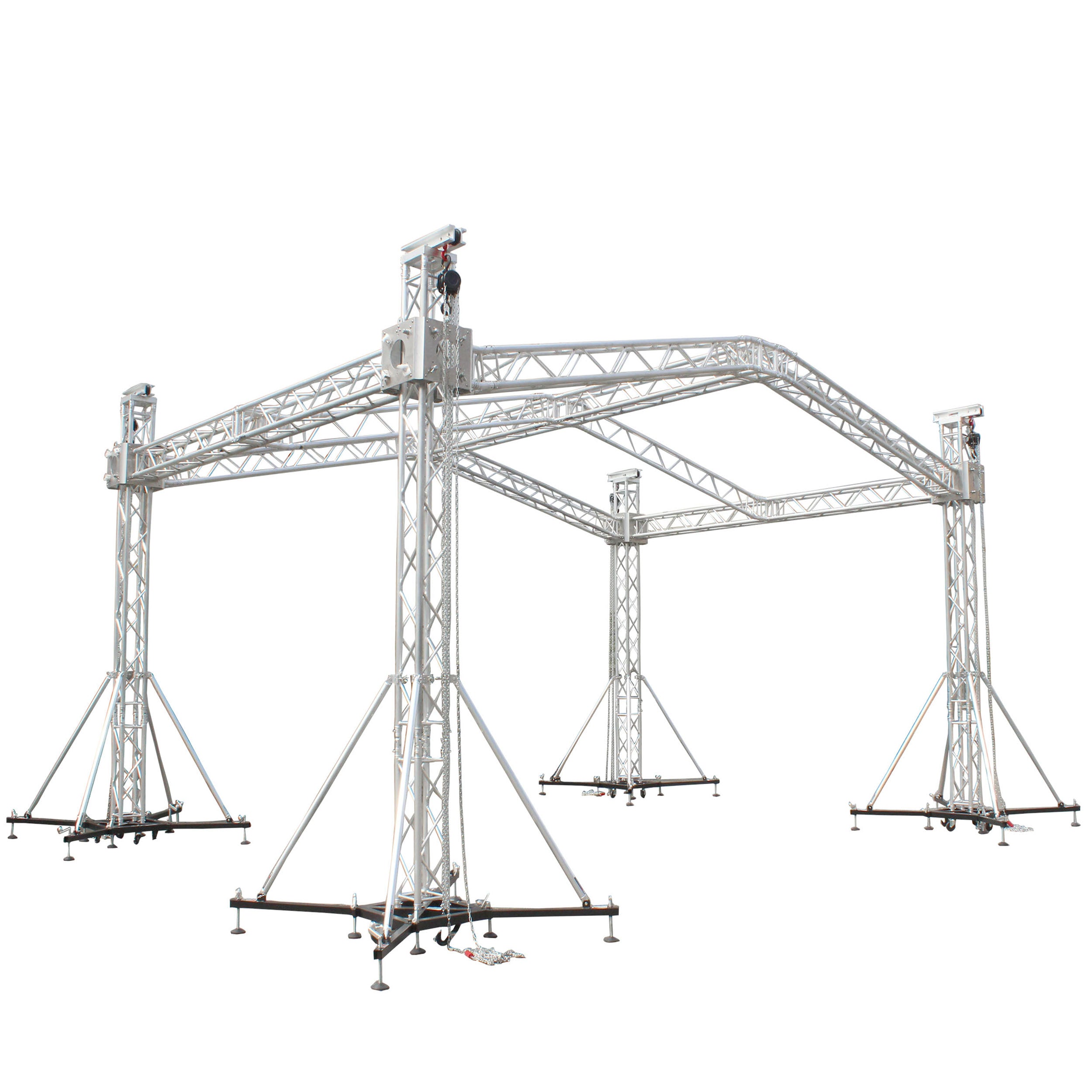 Ground Support Sleeve Block 4 way corner for F34 Truss Segment Systems for roof system Structure Hoists Applications