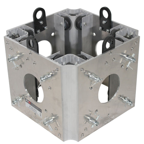 Ground Support Sleeve Block 4 way corner for F34 Truss Segment Systems for roof system Structure Hoists Applications