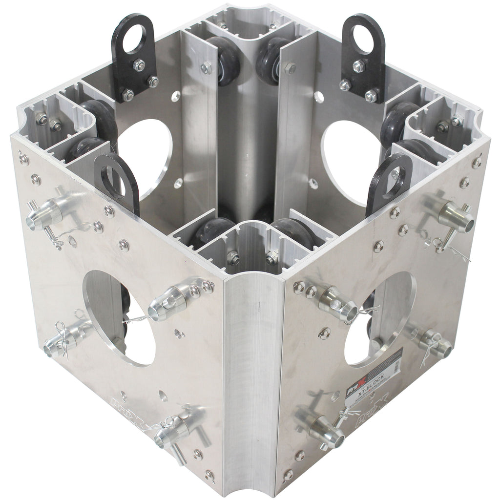 Ground Support Sleeve Block 4 way corner for F34 Truss Segment Systems for roof system Structure Hoists Applications
