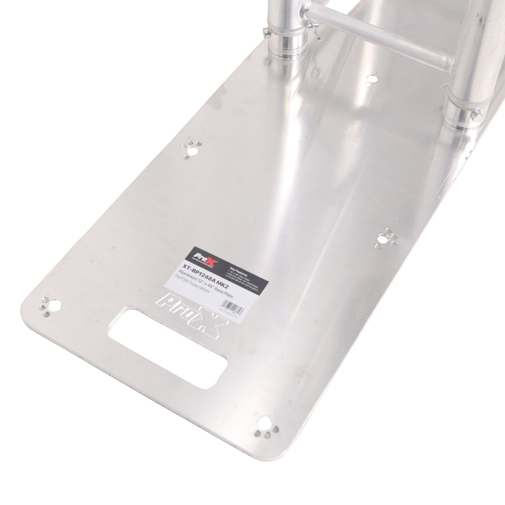 12" X 48" (1′ X 4′) Aluminum Base Plate for F34 Truss for Goal Post systems 8mm