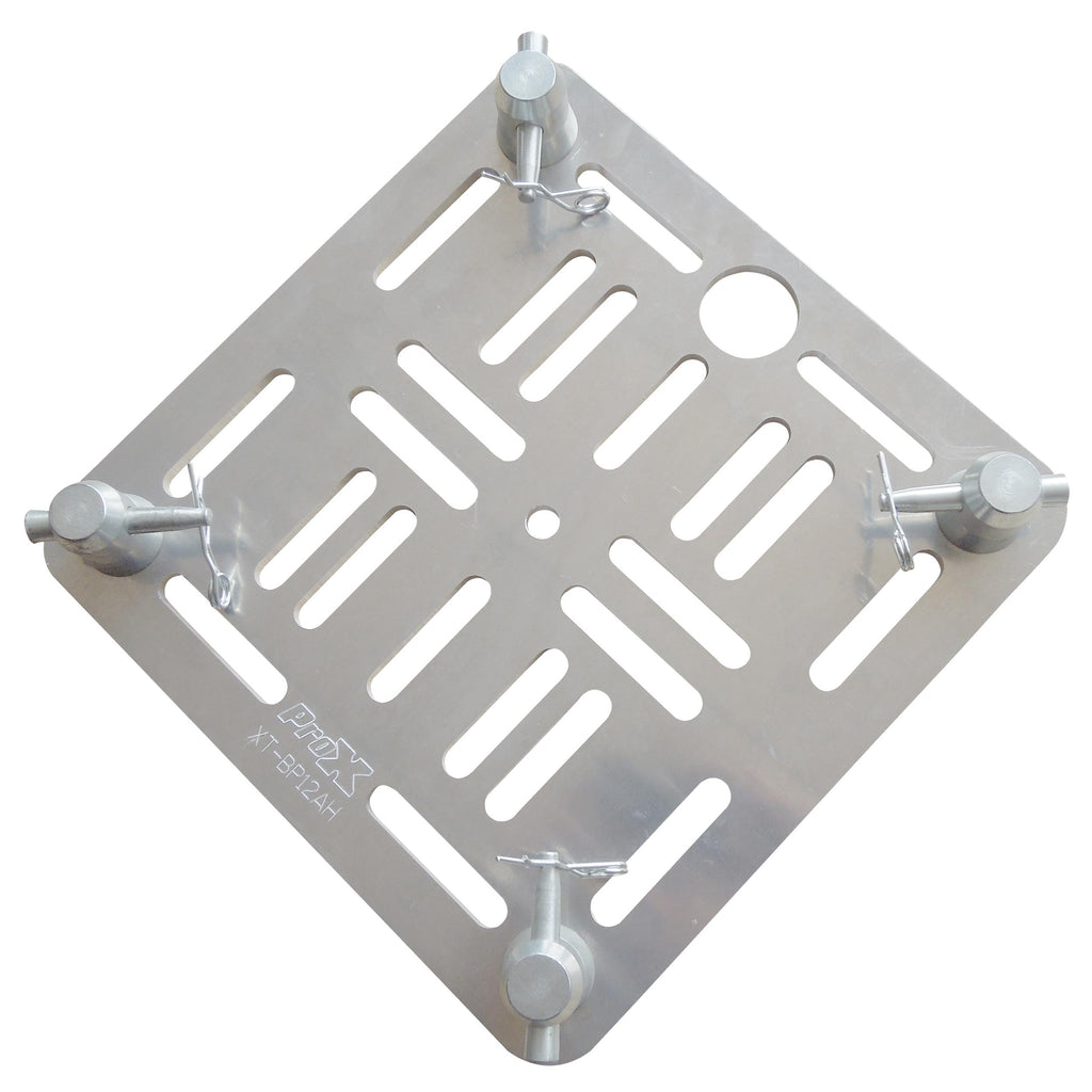 12" Aluminum 8mm Slotted Holes Truss Top Plate for F34 F32 F31 Conical Square Truss with Twist Locks and Connectors