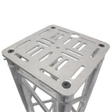 12" Aluminum 8mm Slotted Holes Truss Top Plate for F34 F32 F31 Conical Square Truss with Twist Locks and Connectors