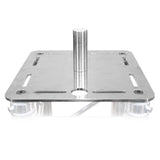 Pair of 12" Aluminum 6mm Truss Top Plate and 1 3/8 Speaker Stud Mount for F34 F32 F31 Conical Square Truss with Connectors