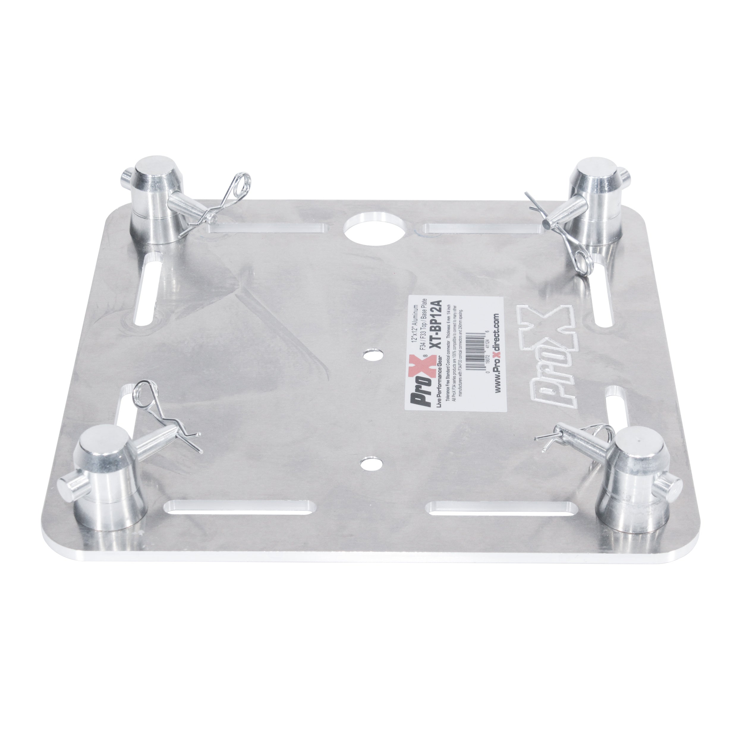 Pair of 12" Aluminum 6mm Truss Top Plate for F34 F32 F31 Conical Square Truss with Connectors