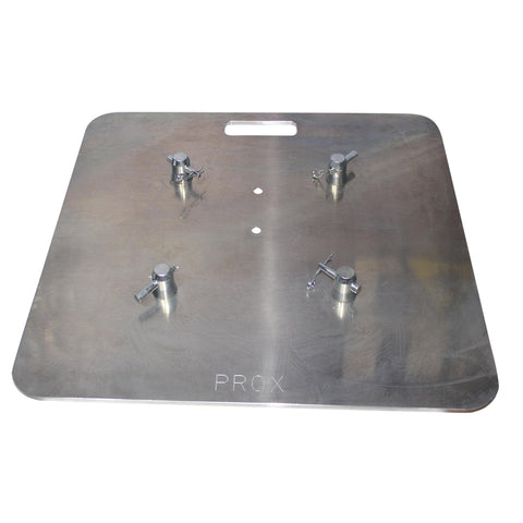 24" x 24" 8mm Aluminum Base Plate F34 Trussing Includes Conical Connectors