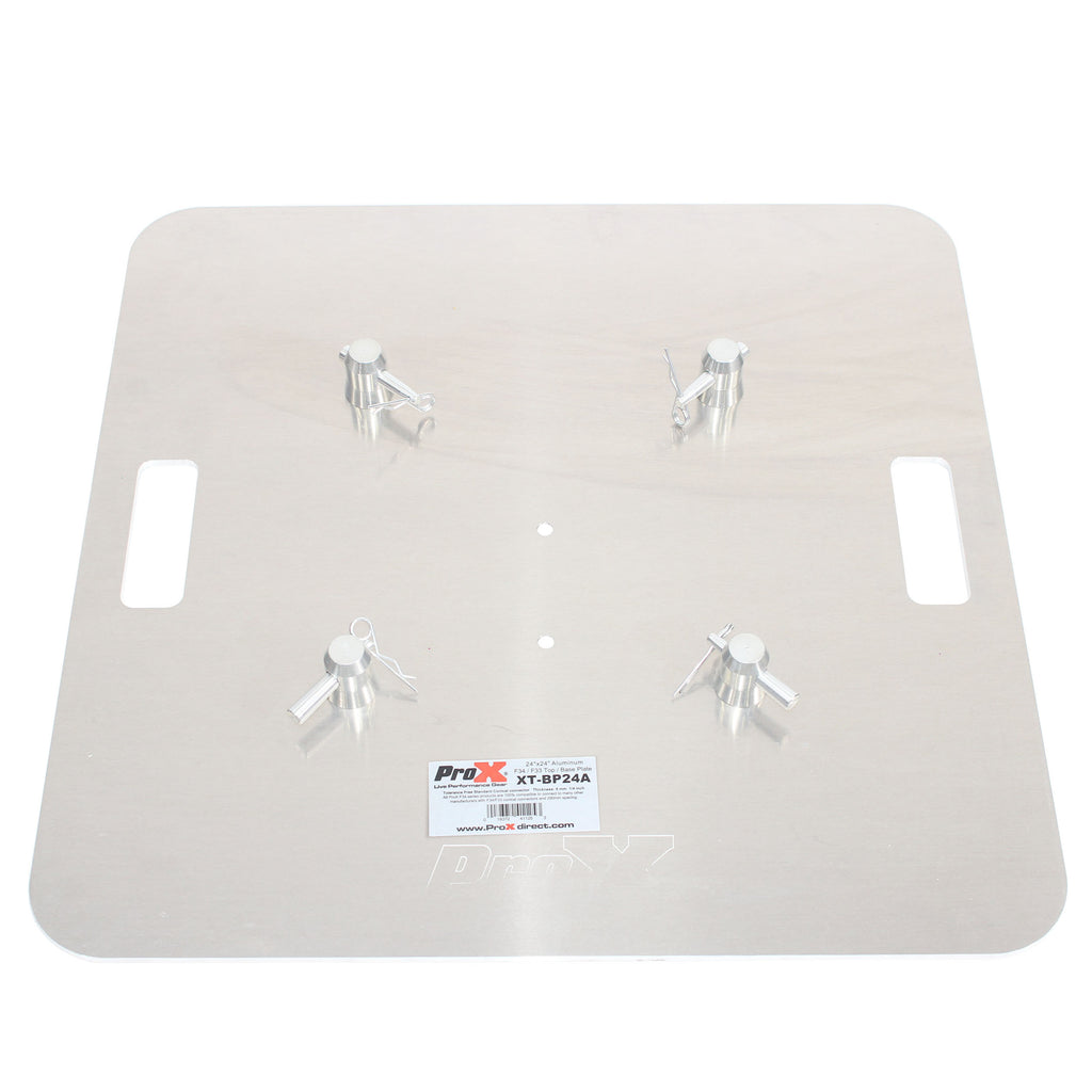 24" Aluminum 6mm Truss Base Plate for F34 F32 F31 Conical Square Truss with Connectors