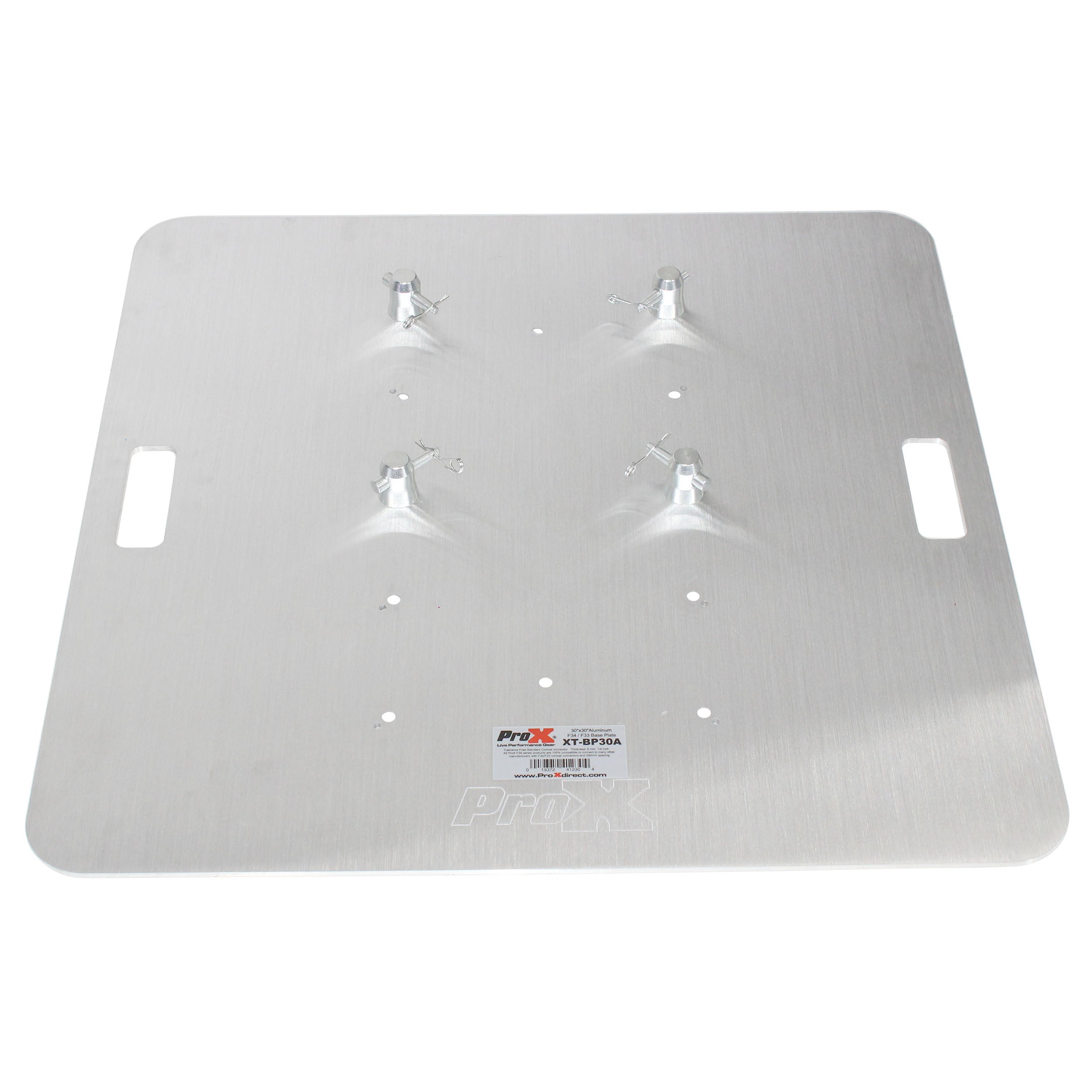 30" Aluminum 6mm Truss Base Plate for F34 F32 F31 Conical Square Truss with Connectors