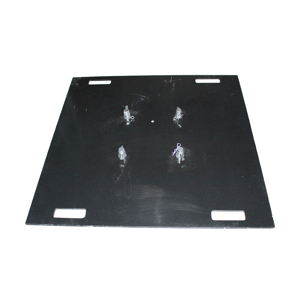 36'' Steel 10mm Truss Base Plate for F34 F32 F31 Conical Square Truss with Connectors - Black Finish