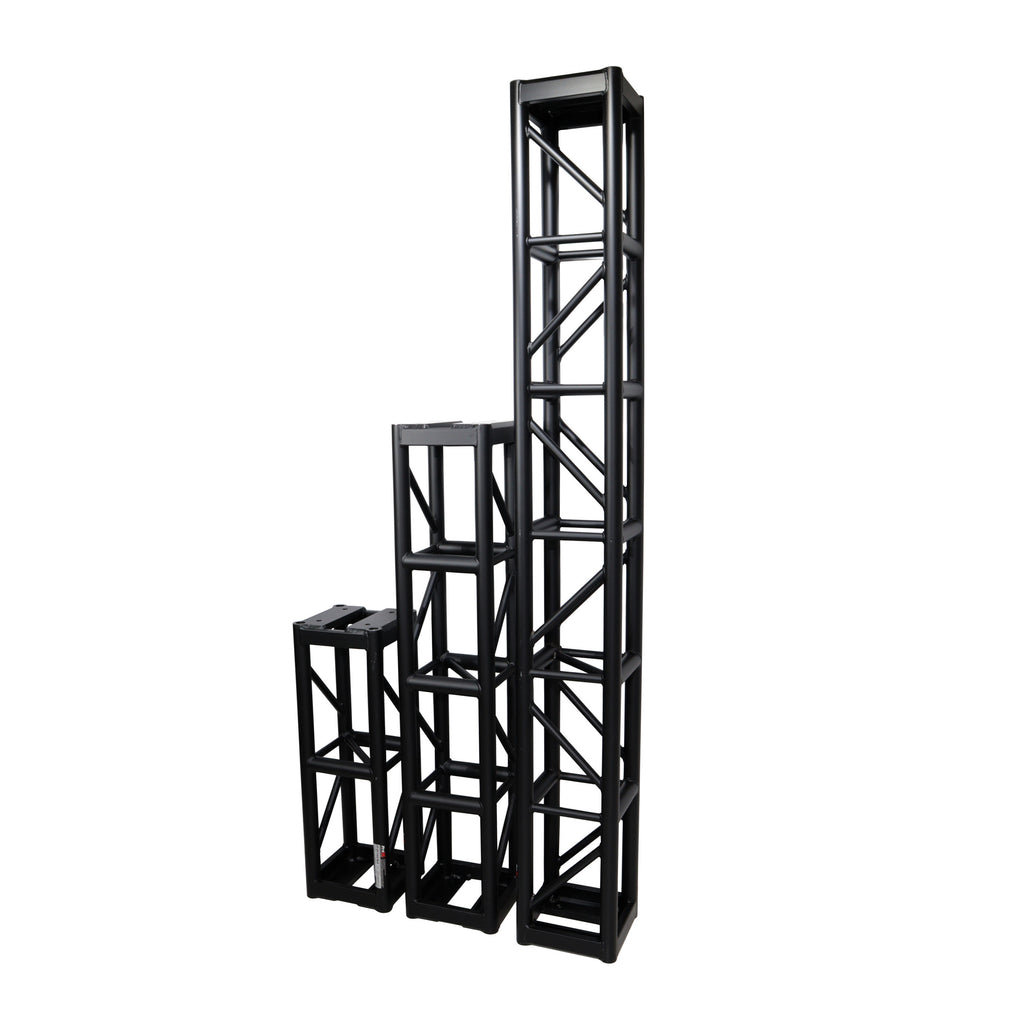 2 Ft. BoltX Black Bolted 12 Inch Professional Box Truss Segment | 3mm Wall – Black Finish