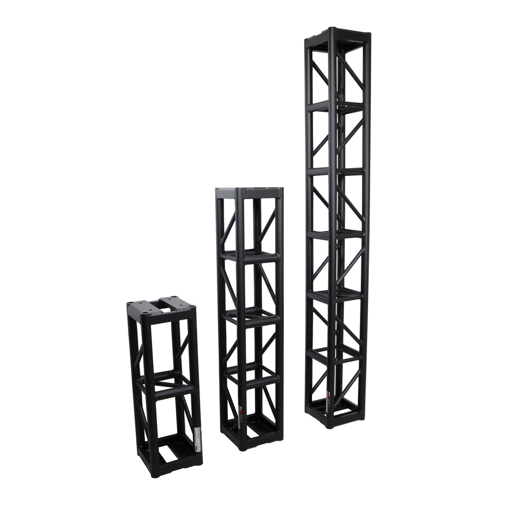 2 Ft. BoltX Black Bolted 12 Inch Professional Box Truss Segment | 3mm Wall – Black Finish