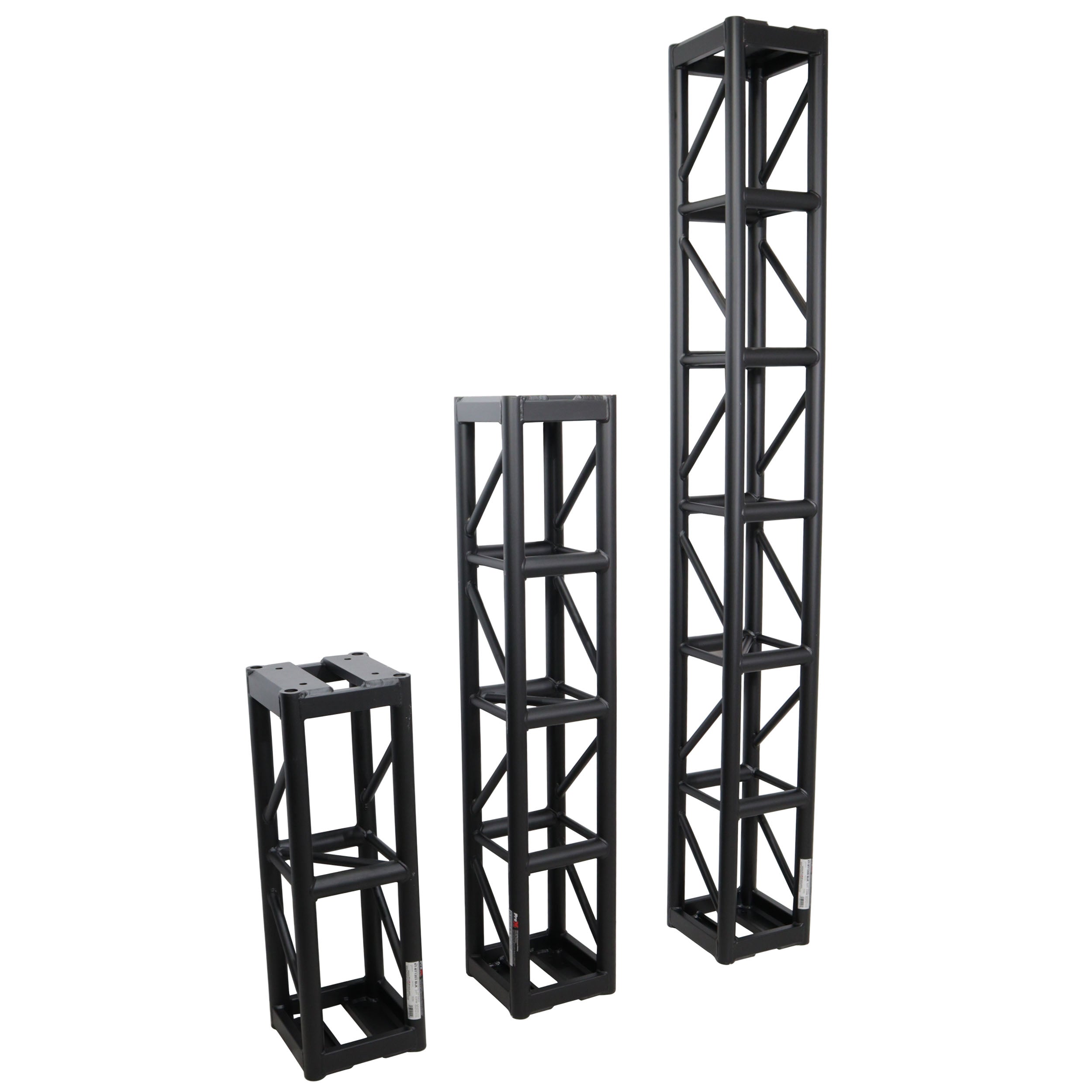 8 Ft. BoltX Black Bolted 12 Inch Professional Box Truss Segment | 3mm Wall – Black Finish