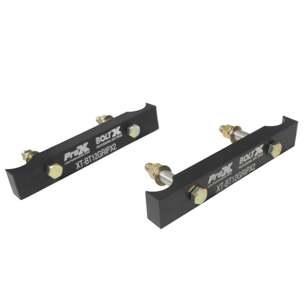 Set of 2 Grip Block Grapple Bars for 12" BoltX Truss – Includes Grade 8 Bolts in Black