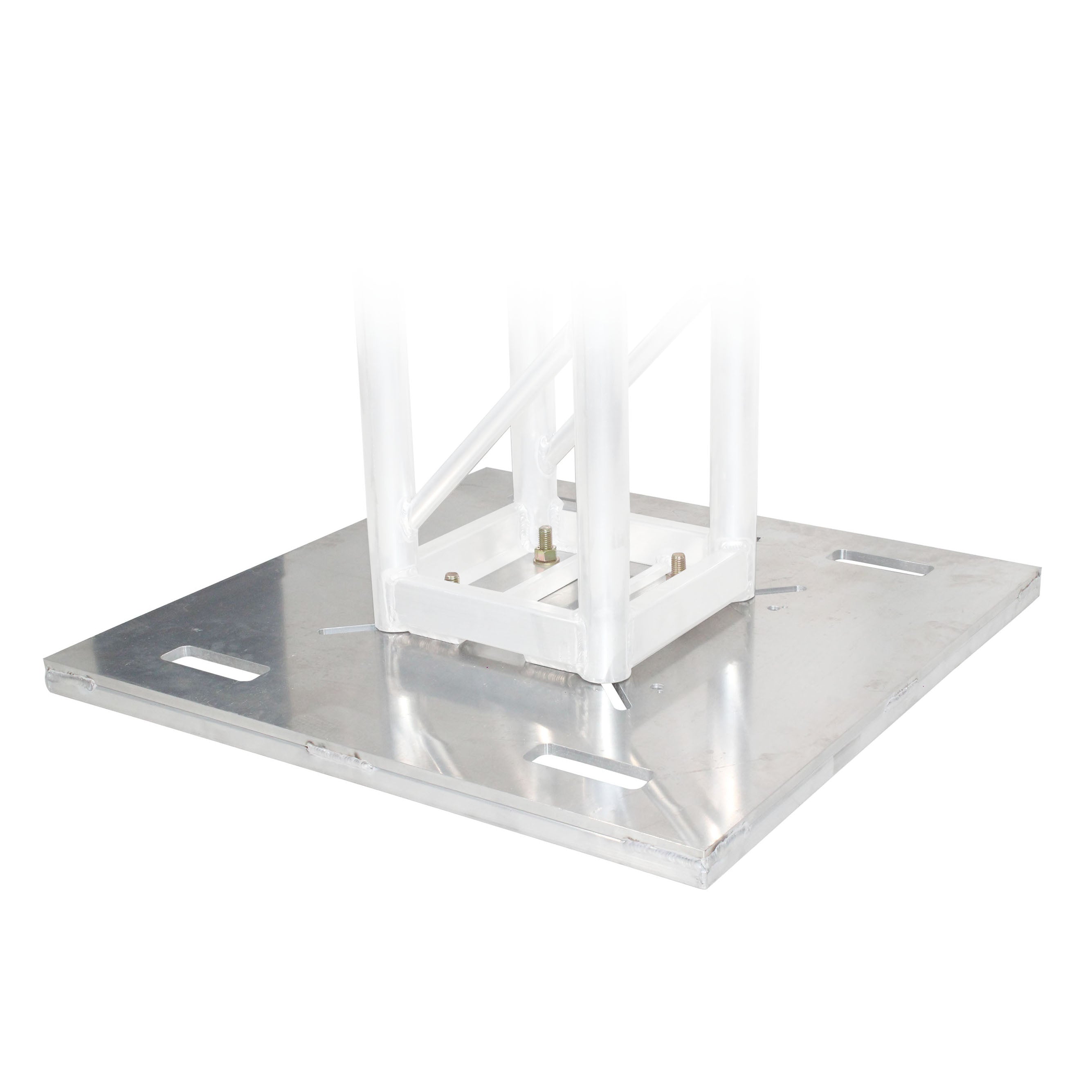 24" Aluminum BoltX™ Base Plate – Raised Frame for 12" & 16" Bolted Box Truss and F34 Truss Systems