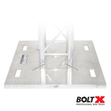 24" Aluminum BoltX™ Base Plate – Raised Frame for 12" & 16" Bolted Box Truss and F34 Truss Systems
