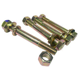 Set of (4) 5" Length Hex Long Truss Bolts Nuts and Washers – Grade 8 (5/8"-11 x 5 NC)