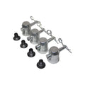 Truss Base Plate Half Conical Connector Pack of 4 with Pin and safety clip