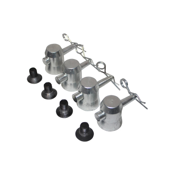 Truss Base Plate Half Conical Connector Pack of 4 with Pin and safety clip