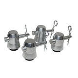 Truss Base Plate Half Conical Connector Pack of 4 with Pin and safety clip
