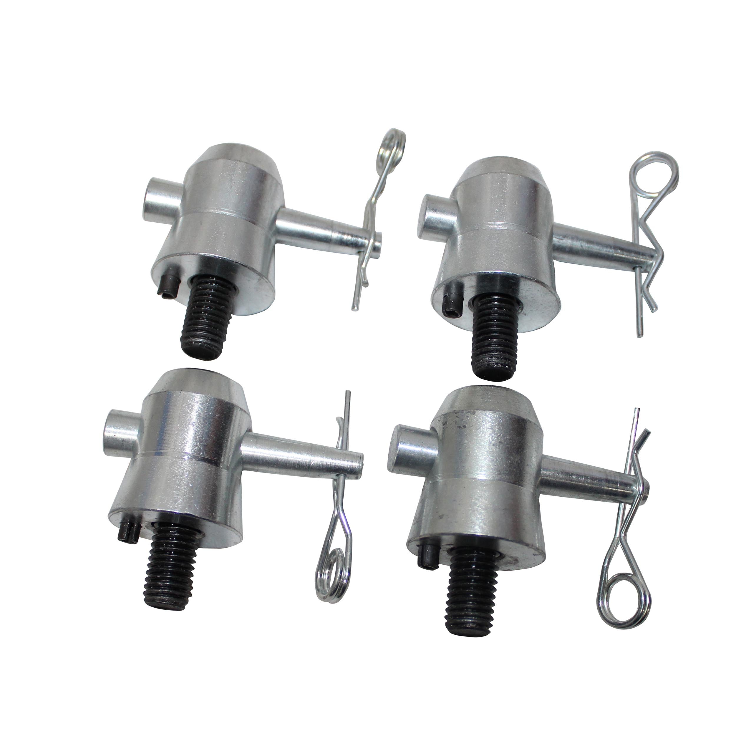 Pack of 4 Truss Junction Box Connector Pack Half Conical Connectors with Pins, Bolts & Safety Clips