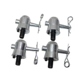 Pack of 4 Truss Junction Box Connector Pack Half Conical Connectors with Pins, Bolts & Safety Clips