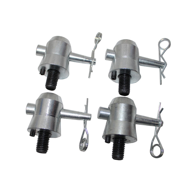 Pack of 4 Truss Junction Box Connector Pack Half Conical Connectors with Pins, Bolts & Safety Clips