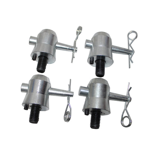 Pack of 4 Truss Junction Box Connector Pack Half Conical Connectors with Pins, Bolts & Safety Clips
