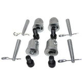 Pack of 4 Truss Junction Box Connector Pack Half Conical Connectors with Pins, Bolts & Safety Clips