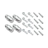 Set of (4) Double Sided Conical Couplers with connectors and pins