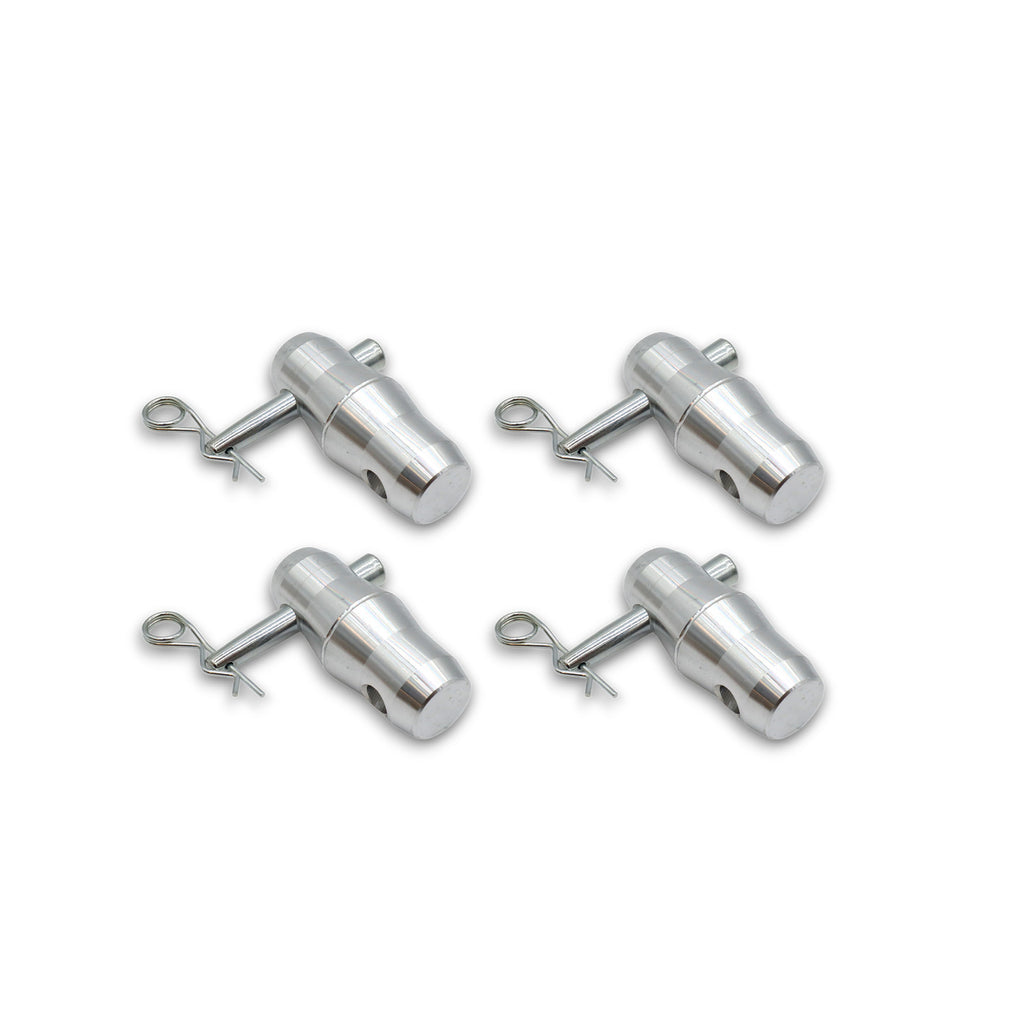 Set of (4) Double Sided Conical Couplers with connectors and pins