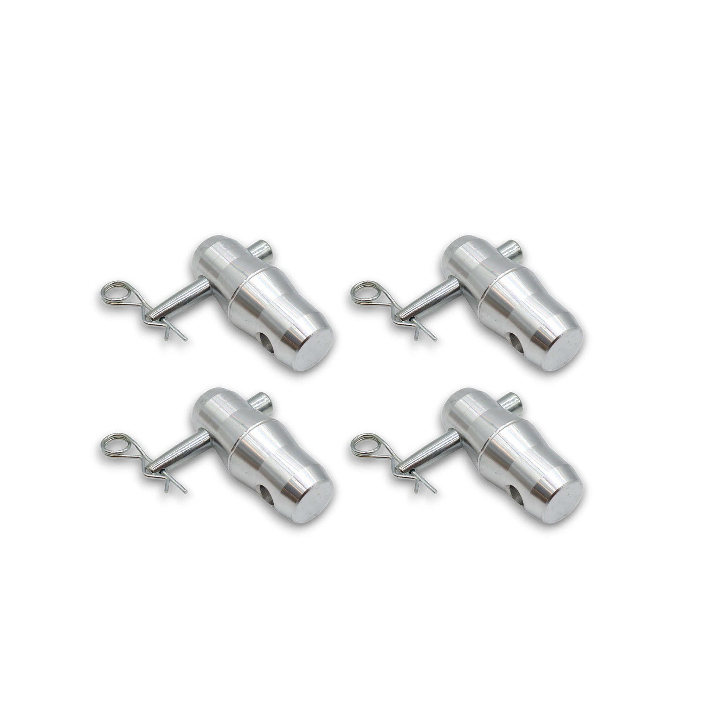Set of (4) Double Sided Conical Couplers with connectors and pins