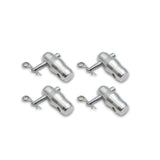 Set of (4) Double Sided Conical Couplers with connectors and pins