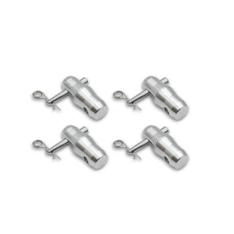 Set of (4) Double Sided Conical Couplers with connectors and pins