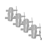 Set of (4) Double Sided Conical Couplers with connectors and pins