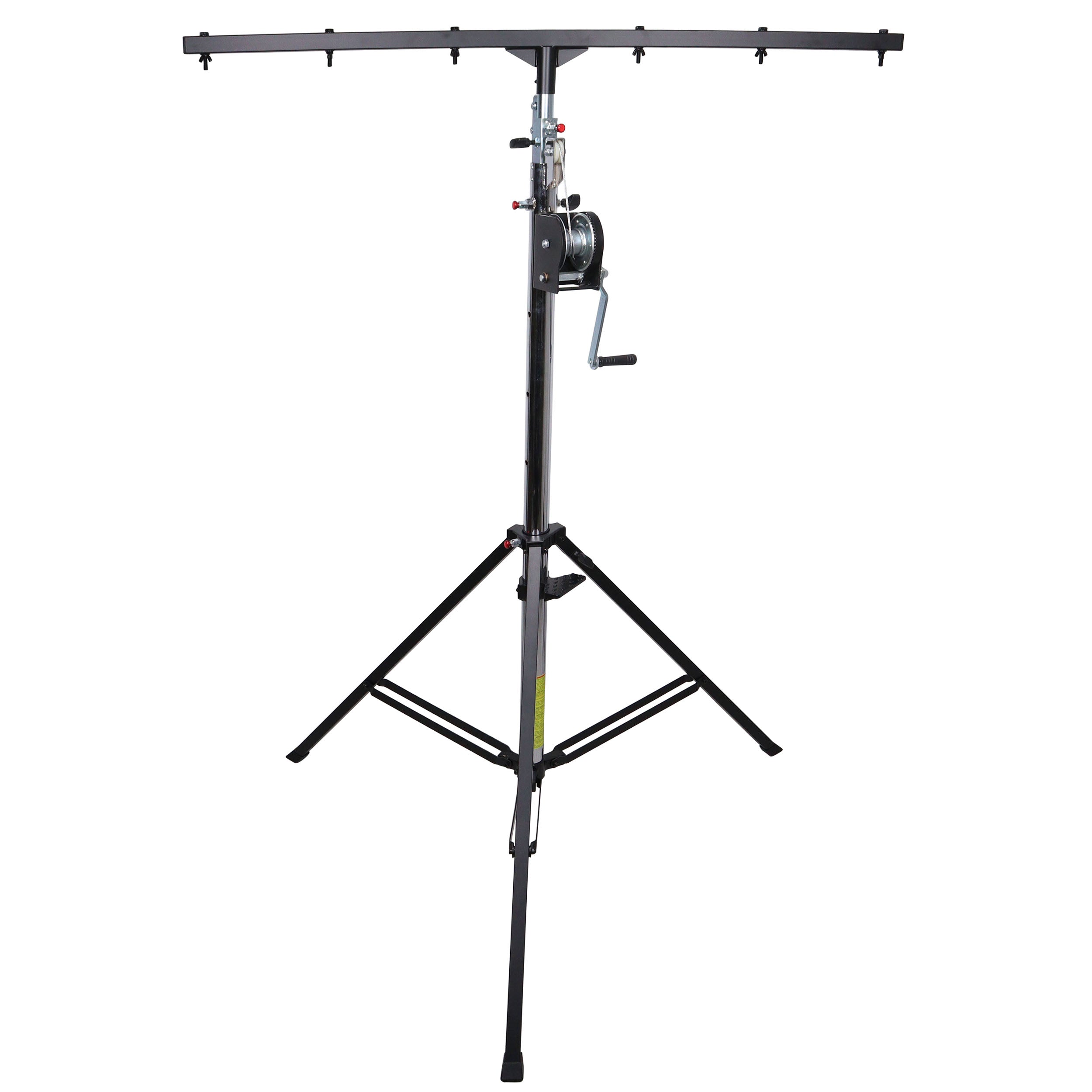 14 Ft Heavy-duty Lighting Crank Stand for Lifting Truss 220 lbs Capacity Incl 5ft T-Bar