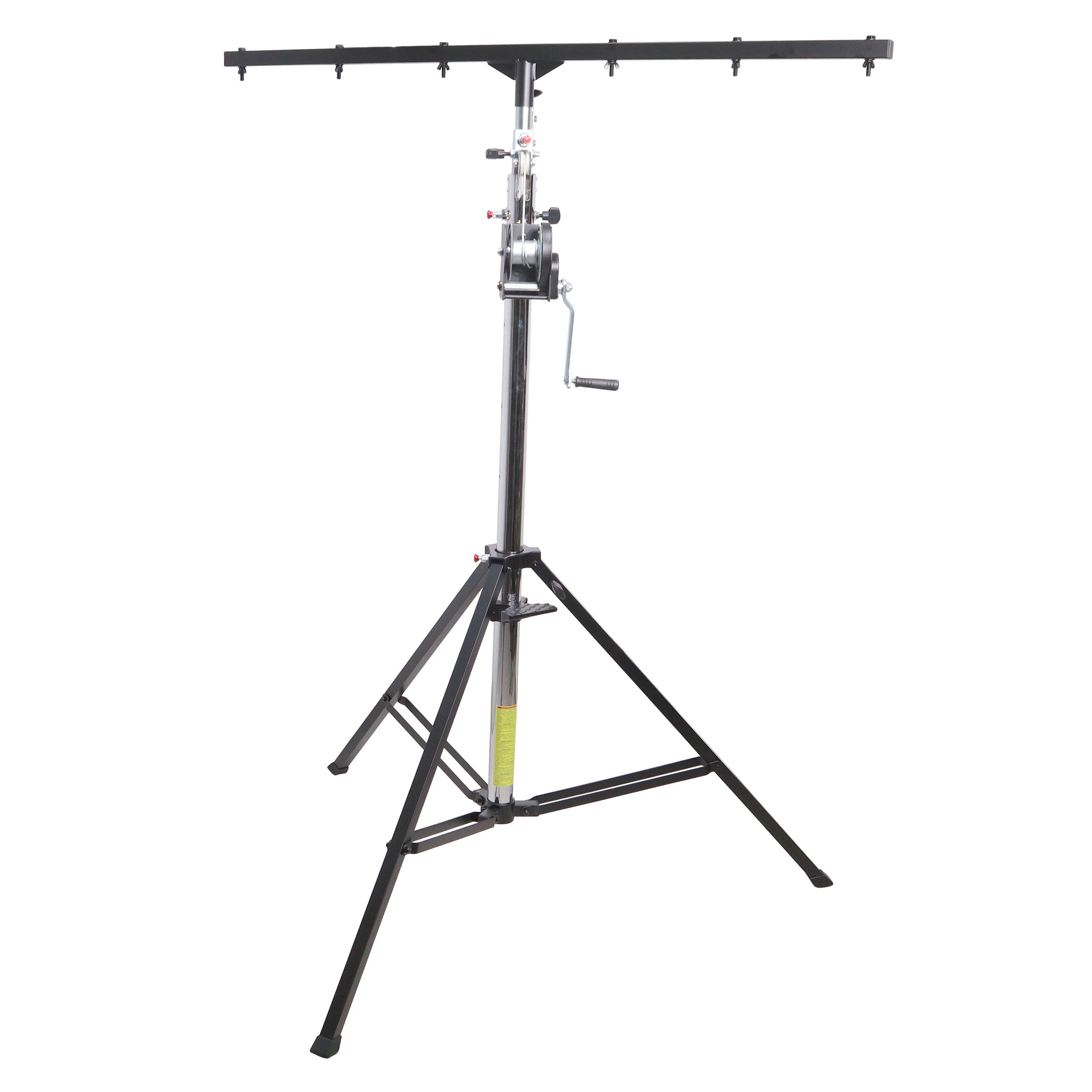 14 Ft Heavy-duty Lighting Crank Stand for Lifting Truss 220 lbs Capacity Incl 5ft T-Bar