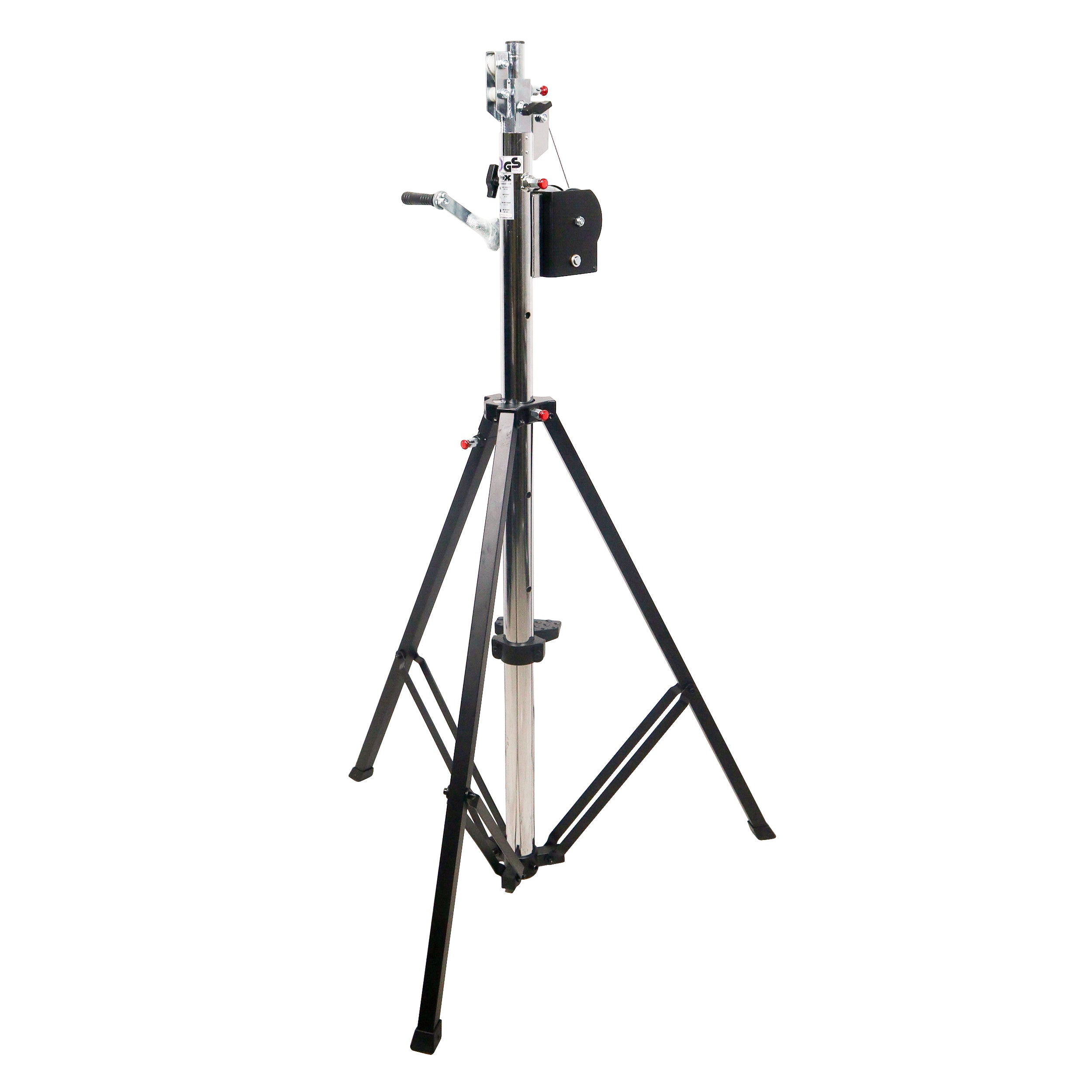 14 Ft Heavy-duty Lighting Crank Stand for Lifting Truss 220 lbs Capacity Incl 5ft T-Bar