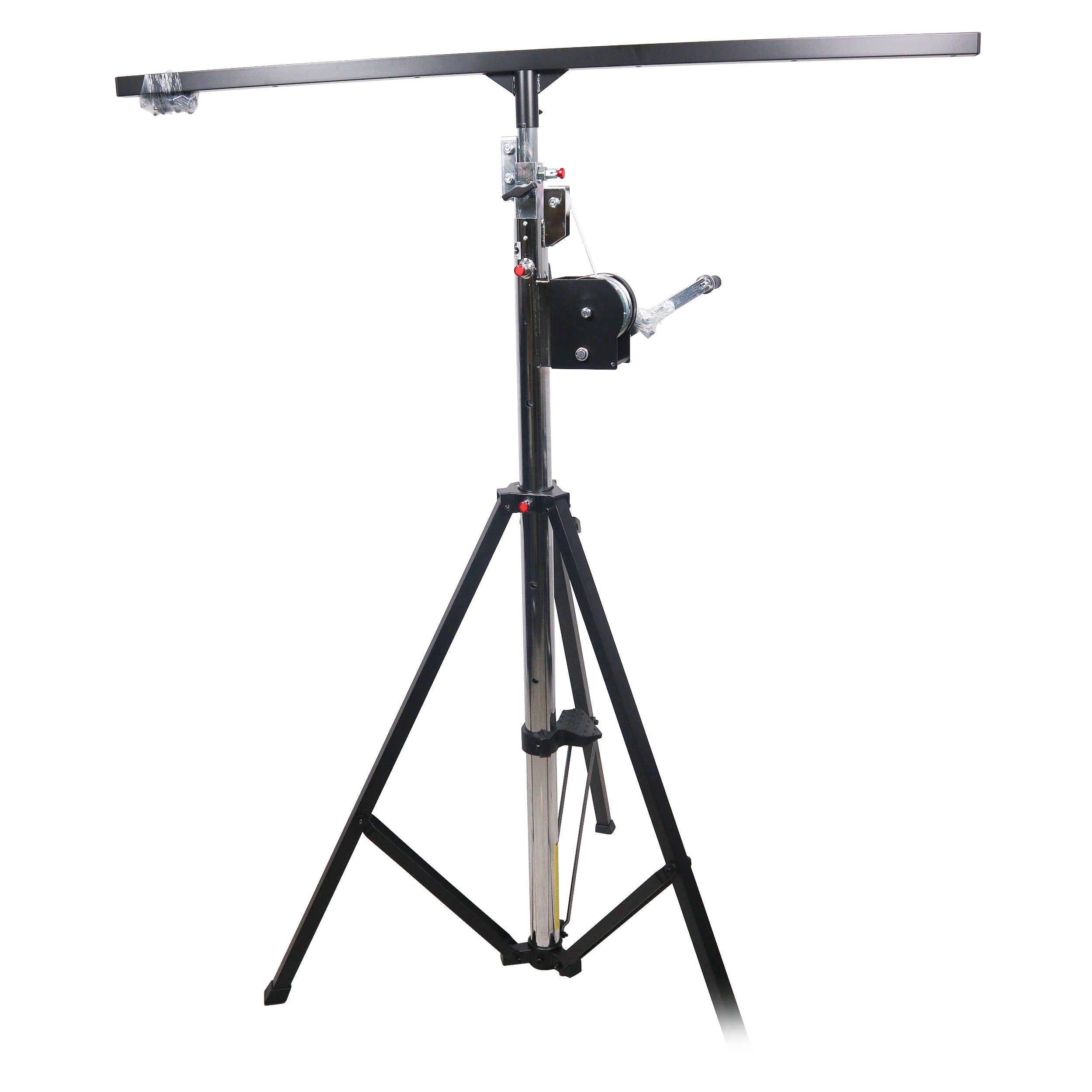 14 Ft Heavy-duty Lighting Crank Stand for Lifting Truss 220 lbs Capacity Incl 5ft T-Bar