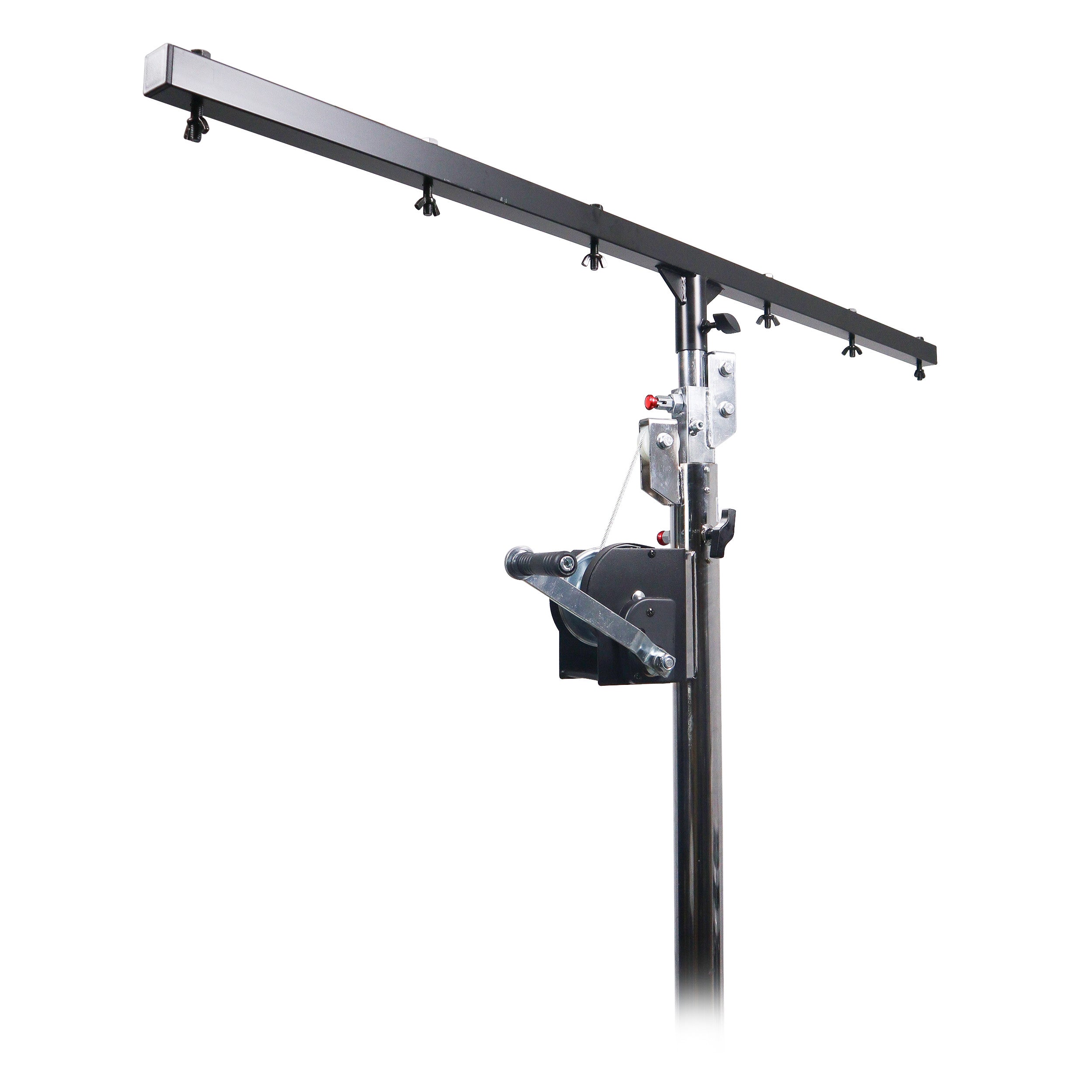 14 Ft Heavy-duty Lighting Crank Stand for Lifting Truss 220 lbs Capacity Incl 5ft T-Bar