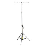 14 Ft Heavy-duty Lighting Crank Stand for Lifting Truss 220 lbs Capacity Incl 5ft T-Bar