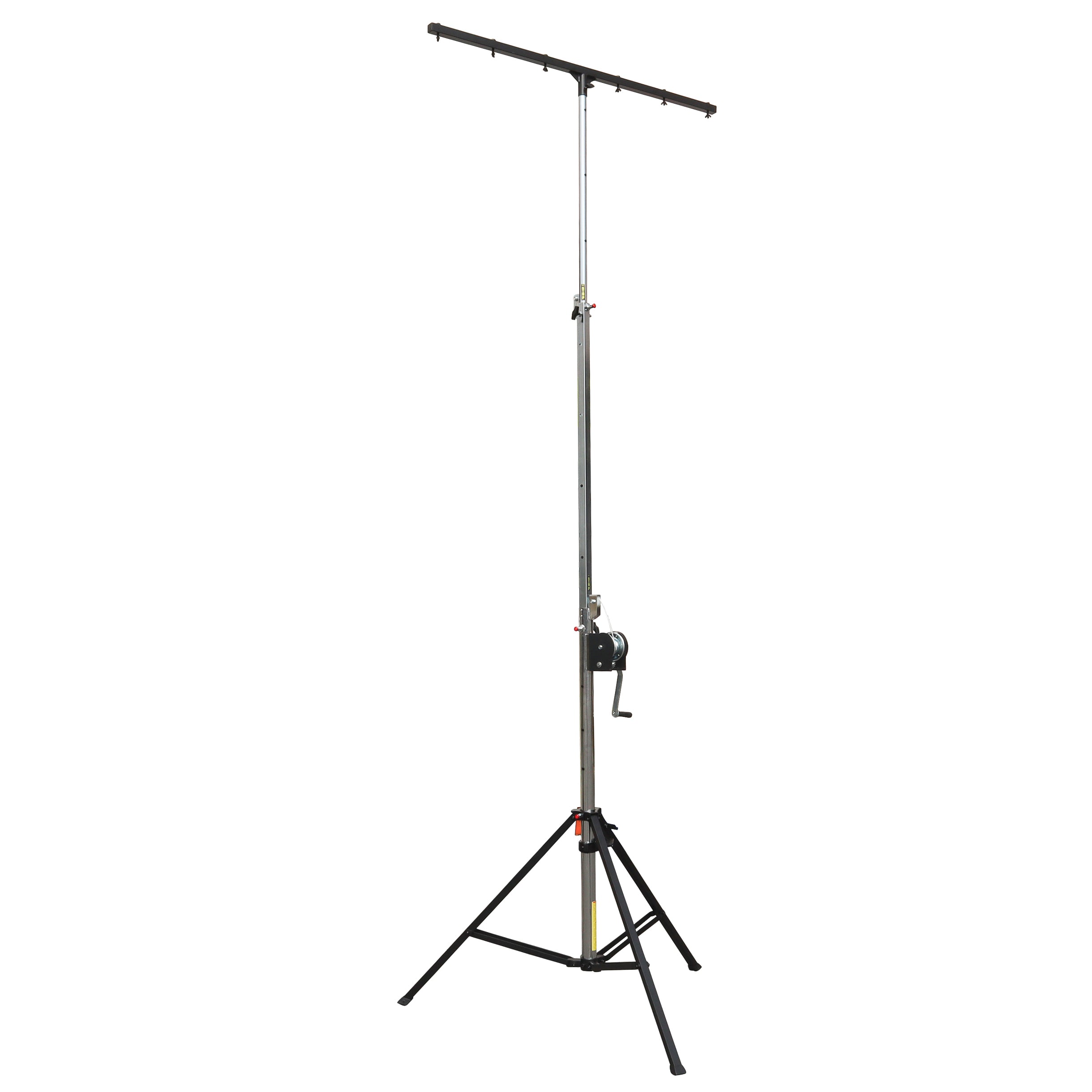 14 Ft Heavy-duty Lighting Crank Stand for Lifting Truss 220 lbs Capacity Incl 5ft T-Bar